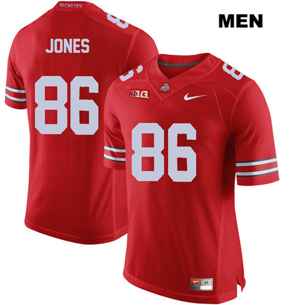 Ohio State Buckeyes Men's Dre'Mont Jones #86 Red Authentic Nike College NCAA Stitched Football Jersey LF19P27KI